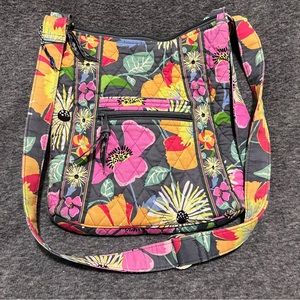 Vera Bradley Jazzy Blooms Purse Bag Tote Hipster Crossbody Quilted